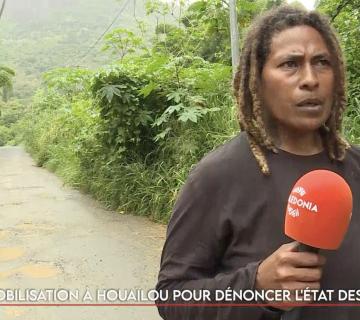 Mobilisation à Houaïlou pour dénoncer l’état des routes