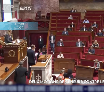 Deux motions de censure contre le gouvernement Barnier