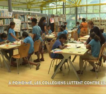 À Poindimié, les collégiens luttent contre l'illettrisme